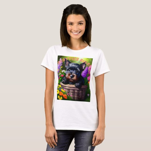 Schotse Terriers heersen! T-shirt (Voorkant volledig)