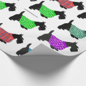 Schotse Terriers in Sweaters Cadeaupapier (Hoek)
