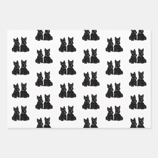 Schotse Terriers Inpakpapier Vel (Voorkant)