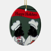 Schotse Terriers Keramisch Ornament (Rechts)