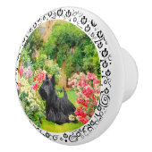 Schotse Terriers Keramische Knop (Rechts)