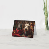 Schotse Terriers Kerst Kaart (Voorkant)
