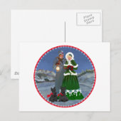 Schotse Terriërs Kerstlied Feestdagenkaart (Voorkant / Achterkant)