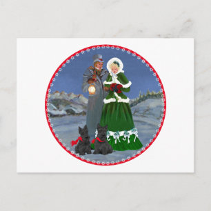 Schotse Terriërs Kerstlied Feestdagenkaart