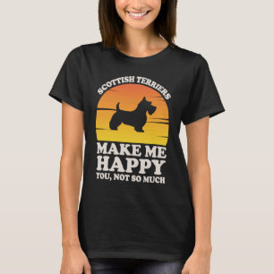 Schotse Terriers maken me gelukkige kleren, Schots T-shirt
