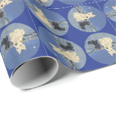 Schotse Terriërs met Kerstmis Cadeaupapier (Rol Hoek)