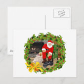 Schotse terriërs met Kerstmis Feestdagenkaart (Voorkant / Achterkant)