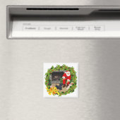 Schotse terriërs met Kerstmis Magneet (Insitu (Vaatwasser))