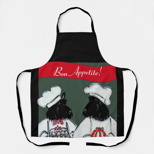 Schotse Terriers     Schort (Voorkant)