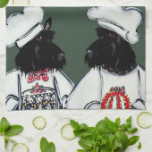 Schotse Terriers Theedoek (Gevouwen)