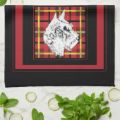 Schotse Terriers Theedoek (Gevouwen)