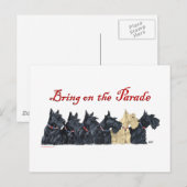 Schotse Terriers voor zwart en Wheaten Briefkaart (Voorkant / Achterkant)