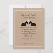 Schotse Terriers Wedding Invitation Kaart (Voorkant)
