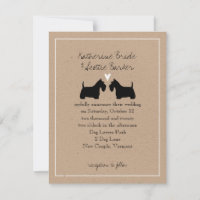 Schotse Terriers Wedding Invitation