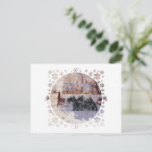 Schotse Terriërs Winter Ekster Briefkaart (Staand voorkant)