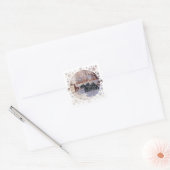 Schotse Terriërs Winter Ekster Vierkante Sticker (Envelop)