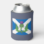 Schotse Thistle en Saltire Blikjeskoeler (Blikje Voorkant)