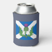 Schotse Thistle en Saltire Blikjeskoeler (Blikje Achterkant)