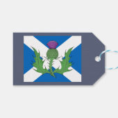 Schotse Thistle en Saltire Cadeaulabel (Voorkant (Horizontaal))