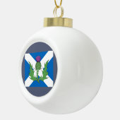 Schotse Thistle en Saltire Keramische Bal Ornament (Rechts)