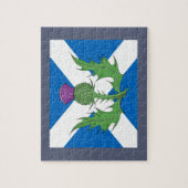Schotse Thistle en Saltire Legpuzzel (Verticaal)