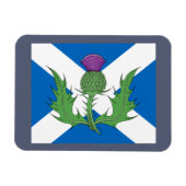 Schotse Thistle en Saltire Magneet (Horizontaal)