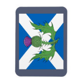 Schotse Thistle en Saltire Magneet (Verticaal)