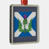 Schotse Thistle en Saltire Metalen Ornament (Rechts)