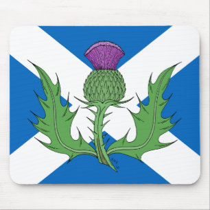 Schotse Thistle en Saltire Muismat