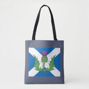 Schotse Thistle en Saltire Tote Bag