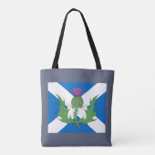 Schotse Thistle en Saltire Tote Bag (Achterkant)