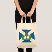 Schotse Thistle en Saltire Tote Bag (Voorkant (product))