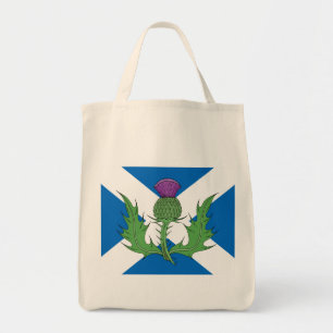 Schotse Thistle en Saltire Tote Bag