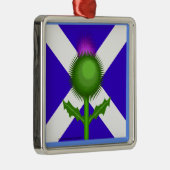 Schotse Thistle en vlag Metalen Ornament (Rechts)