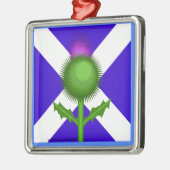 Schotse Thistle en vlag Metalen Ornament (Links)