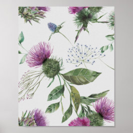 Schotse Thistle Poster