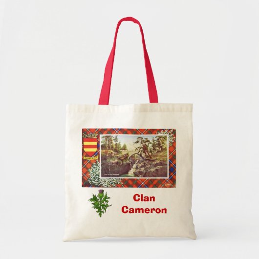 Schotse tonartan, Clan Cameron, Braemar Tote Bag (Voorkant)