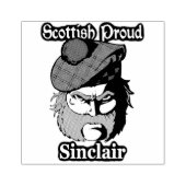 Schotse trots Clan Sinclair Kunst Rubberstempel (Afrduk)