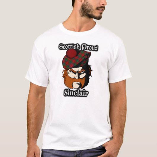 Schotse Trots Clan Sinclair Tartan T-shirt (Voorkant)