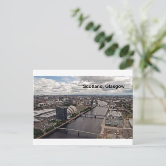 Schotse uitzicht uit de glasgowerf (St.K.) Briefkaart (Staand voorkant)