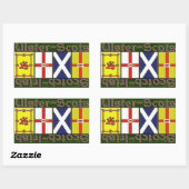 Schotse & Ulster vlaggen Rechthoekige Sticker (Vel)
