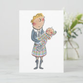 Schotse vader kaart (Staand voorkant)