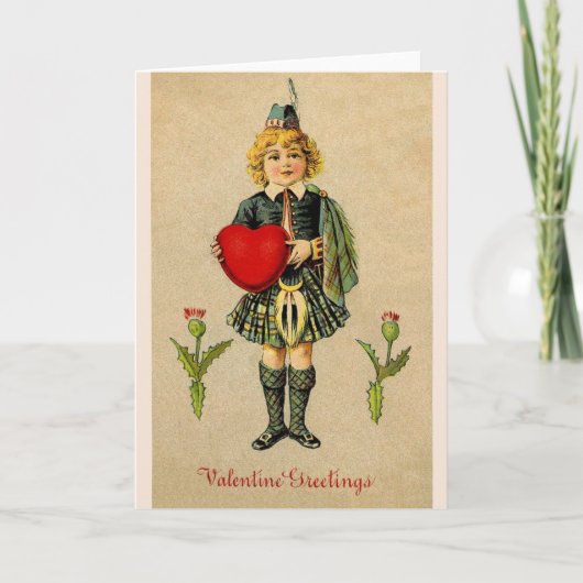  Schotse Valentijn Wenskaart Feestdagen Kaart (Voorkant)