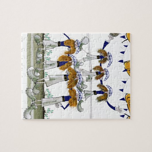 schotse verdedigers legpuzzel (Horizontaal)