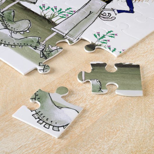 schotse verdedigers legpuzzel (Zijkant)