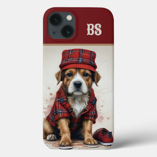 Schotse verhuurder hond in kilt en pet Case-Mate iPhone case