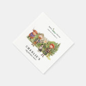 Schotse verjaardagsfeestje servet (Hoek)