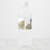 Schotse verjaardagsfeestje waterfles etiket (Achterkant)