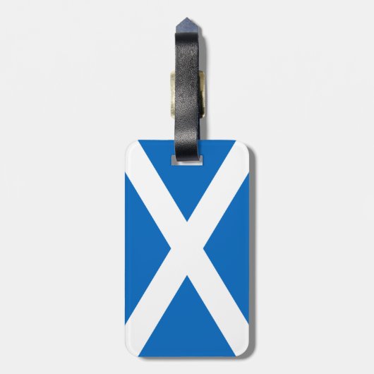 Schotse vlag bagagelabel (Achterkant verticaal)