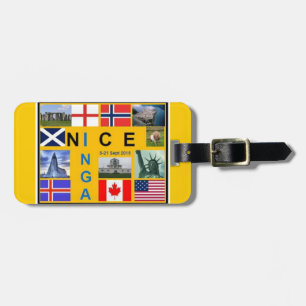 Schotse vlag Bagagelabel